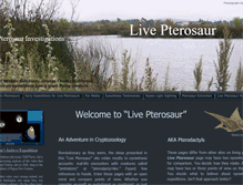 Tablet Screenshot of livepterosaur.com